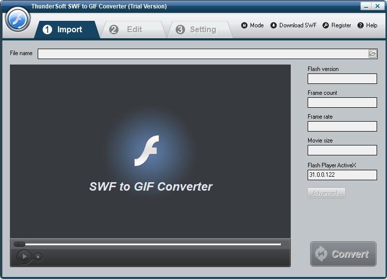 ThunderSoft SWF to GIF Converter下载,SWF转GIF,图片转换