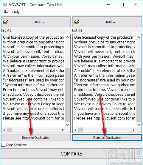 Compare Two Lists下载,文件比较工具,文件比较